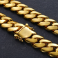 20MM Solid Gold Cuban link Chain For Rappers hip hop jewelry CustomDiamJewel