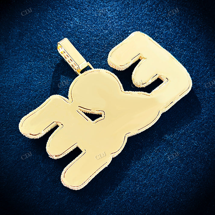 Moissanite Customized Hip Hop Iced Out Letter Pendant hip hop jewelry CustomDiamJewel