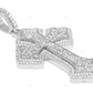 2.5 Inch Two Tone Custom Gothic Cross Pendant hip hop jewelry CustomDiamJewel
