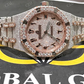 Luxurious Iced Out AP Watch 26 to 27 Carat Lab Grown Diamond Hip Hop Watch