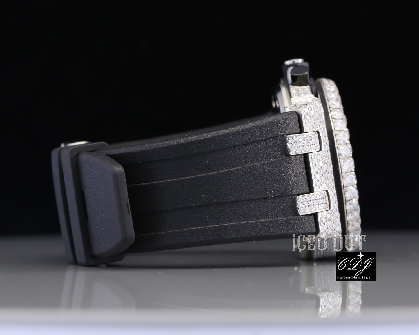 Luxury Buss Down Automatic Watch Stainless Steel Unisex Watch customdiamjewel
