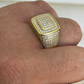 Round Diamond 14K Solid Gold Hip Hop Ring  customdiamjewel   