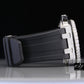 Iced Out Chrono Automatic Moissanite Silicon Belt Watch For Men customdiamjewel