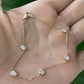 Round Cut Lab Grown Diamond Bracelet For Women