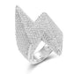 Hip Hop Handmade Lab Diamond Shocker Ring For Men hip hop jewelry CustomDiamJewel