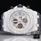 Luxury Buss Down Automatic Watch Stainless Steel Unisex Watch customdiamjewel