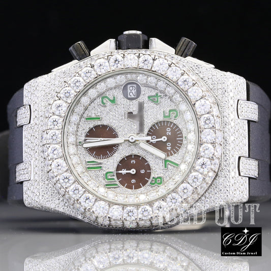 Luxury Buss Down Automatic Watch Stainless Steel Unisex Watch customdiamjewel