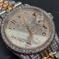 Hip Hop Style Men's Moissanite Rolex Watch customdiamjewel