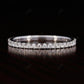 Round Lab Grown Diamond 3/4 Eternity Gold Dainty Wedding Band  customdiamjewel Sterling Silver White Gold VVS-EF
