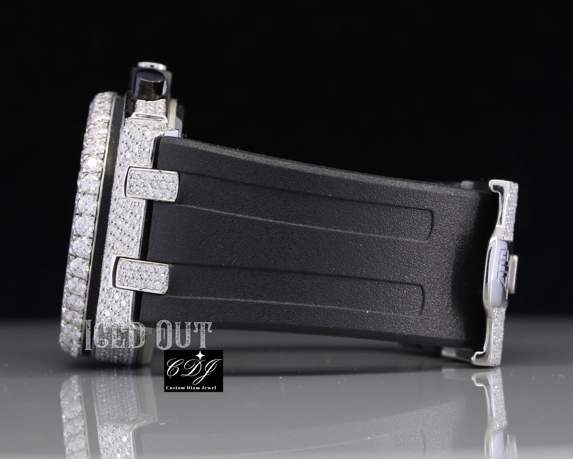 Luxury Buss Down Automatic Watch Stainless Steel Unisex Watch customdiamjewel