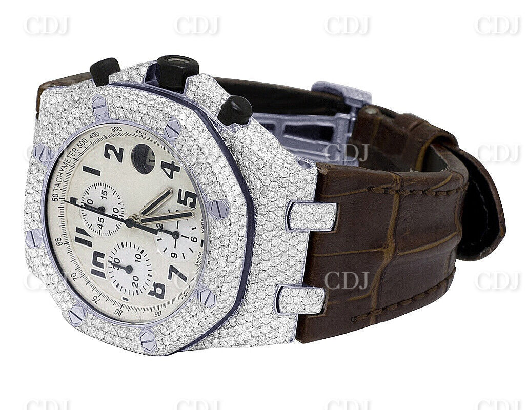 Hip Hop Iced Out Lab Grown Diamond Watch customdiamjewel