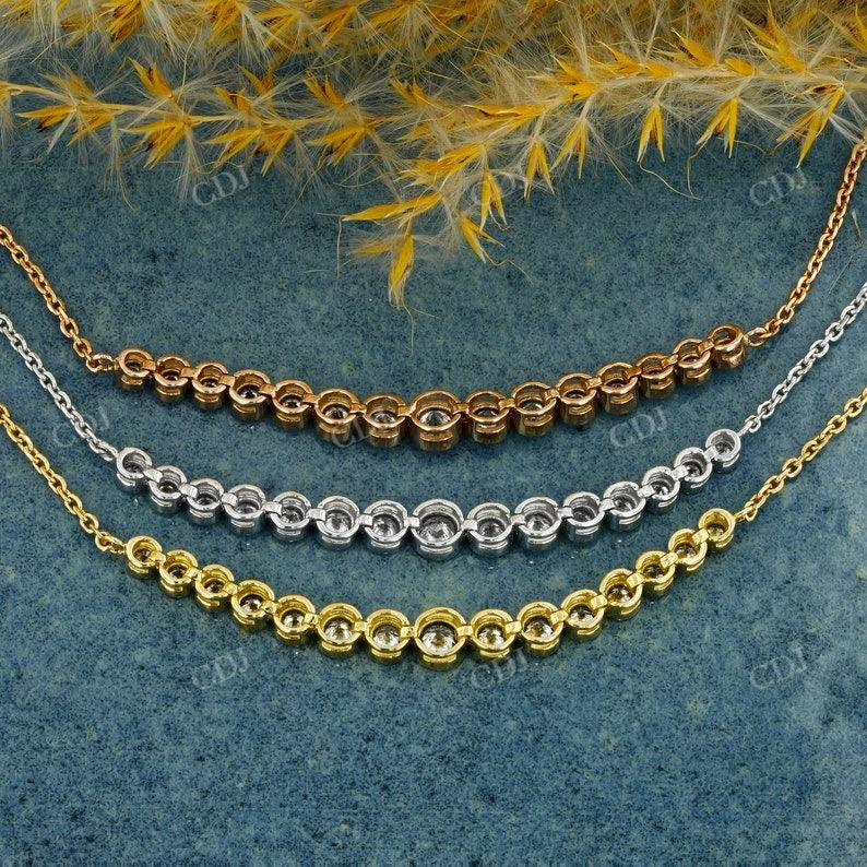 0.48CT Bezel Set Bolo Chain Natural Diamond Bracelet Bezel Set Bracelet customdiamjewel   