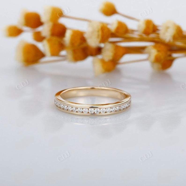 0.33ctw Channel Set Half Eternity Lab Grown Diamond Matching Band  customdiamjewel   