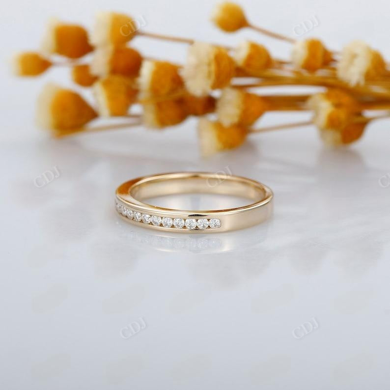 0.33ctw Channel Set Half Eternity Lab Grown Diamond Matching Band  customdiamjewel   