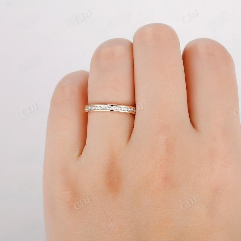 0.33ctw Channel Set Half Eternity Lab Grown Diamond Matching Band  customdiamjewel   