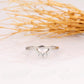 0.14CTW White Gold Lab Grown Diamond Curved Wedding Band  customdiamjewel   