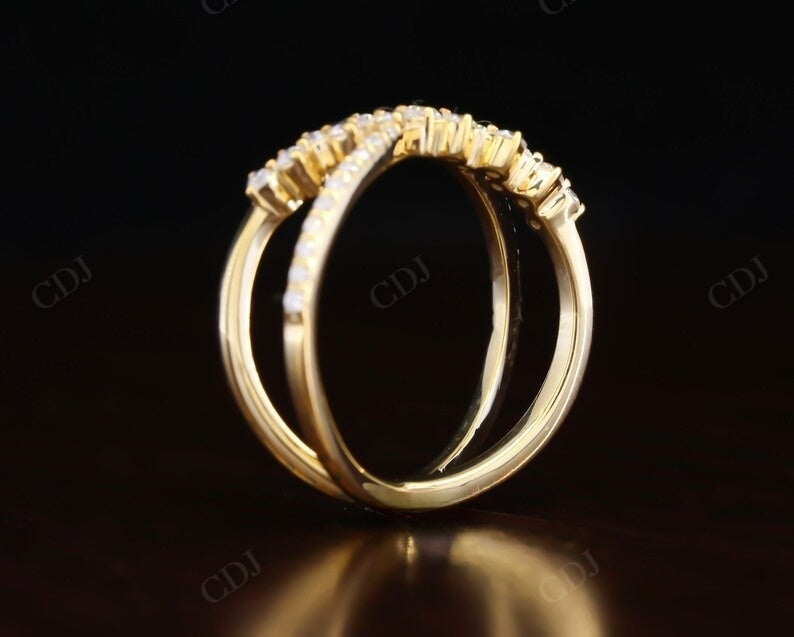 Criss Cross 0.49CTW Lab grown Diamond wedding band  customdiamjewel   