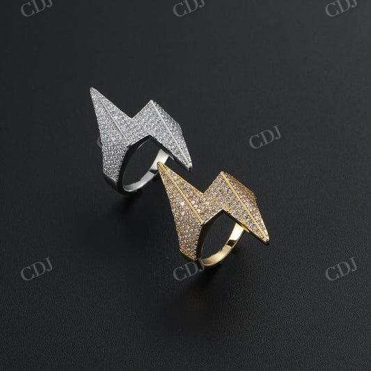 Hip Hop Moissanite Custom Diamond Ring  CustomDiamJewel   