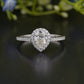 Lab-Grown Diamond Floral Halo Ring