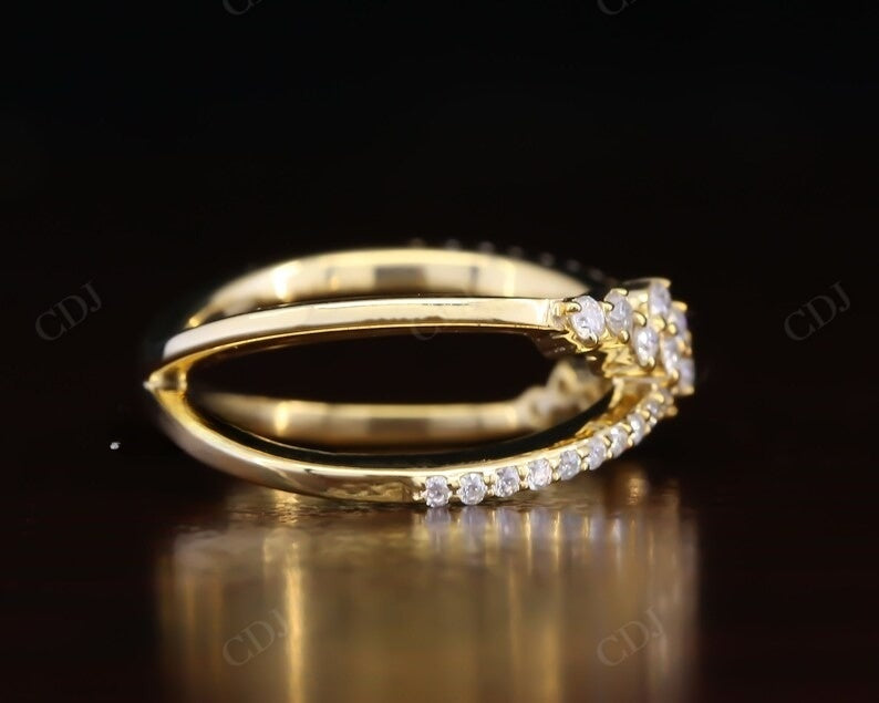Criss Cross 0.49CTW Lab grown Diamond wedding band  customdiamjewel   