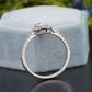 Lab-Grown Diamond Floral Halo Ring