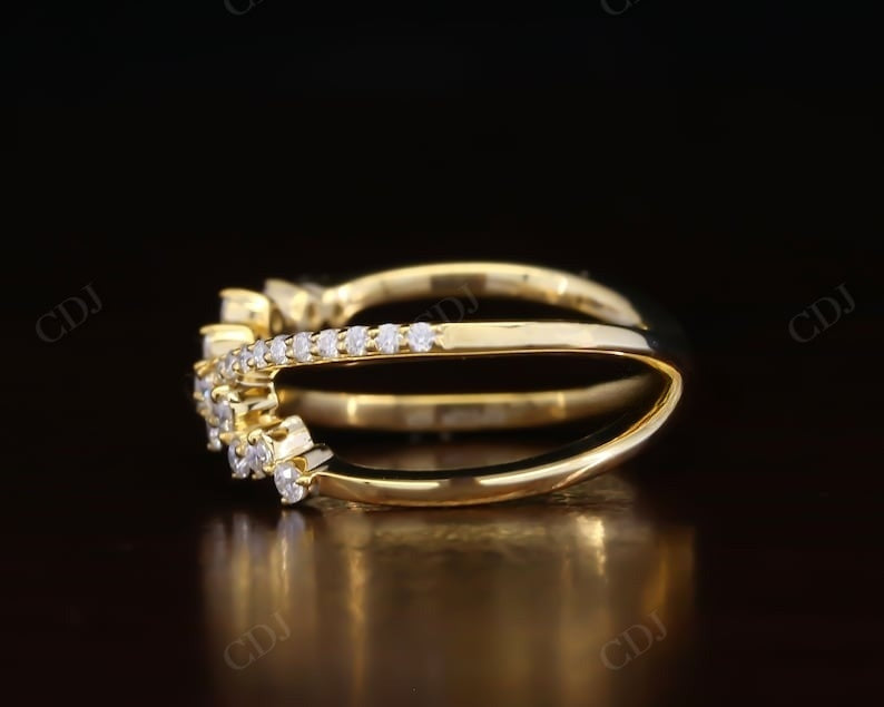 Criss Cross 0.49CTW Lab grown Diamond wedding band  customdiamjewel   