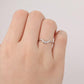0.14CTW White Gold Lab Grown Diamond Curved Wedding Band  customdiamjewel   