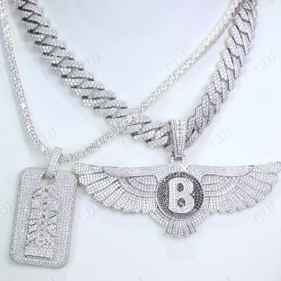 Iced Out Moissanite Diamond Pendant hip hop jewelry CustomDiamJewel   