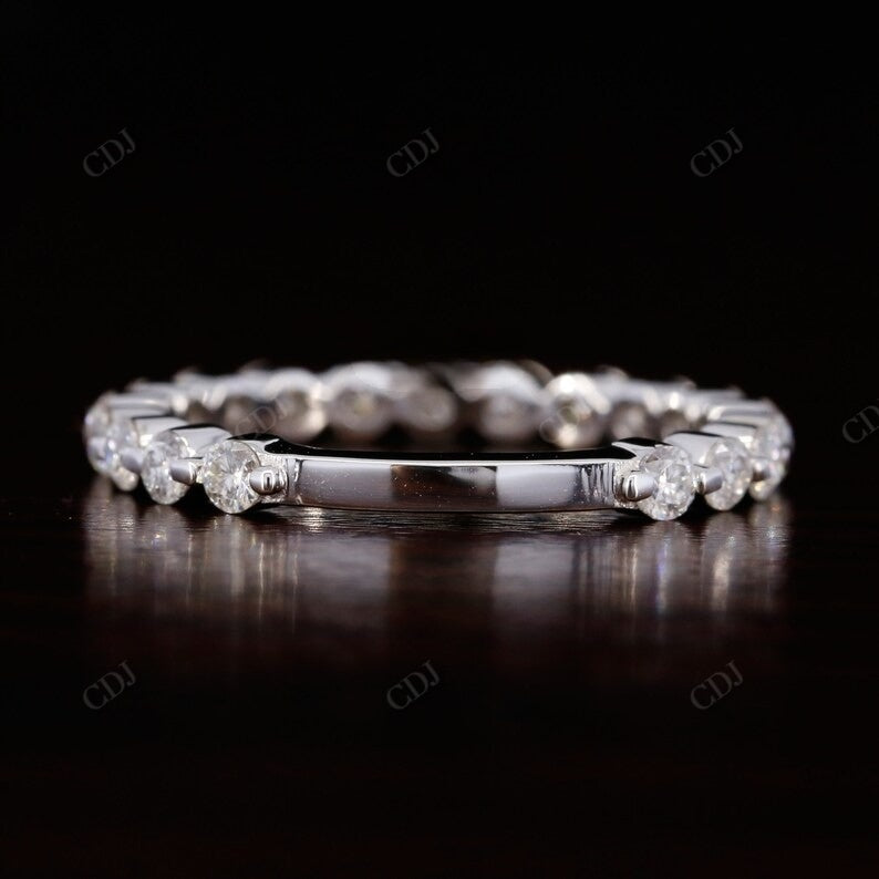 0.5CT Round Cut Natural Diamond Simple Wedding Band  customdiamjewel   