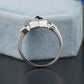 Geometric Hexagon Moissanite Ring