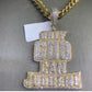 ONLY GOD CAN JUDGE ME Diamond Gold Pendant hip hop jewelry CustomDiamJewel   