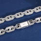 14mm S925 Moissanite Infinity Mariner Link Chain hip hop jewelry CustomDiamJewel