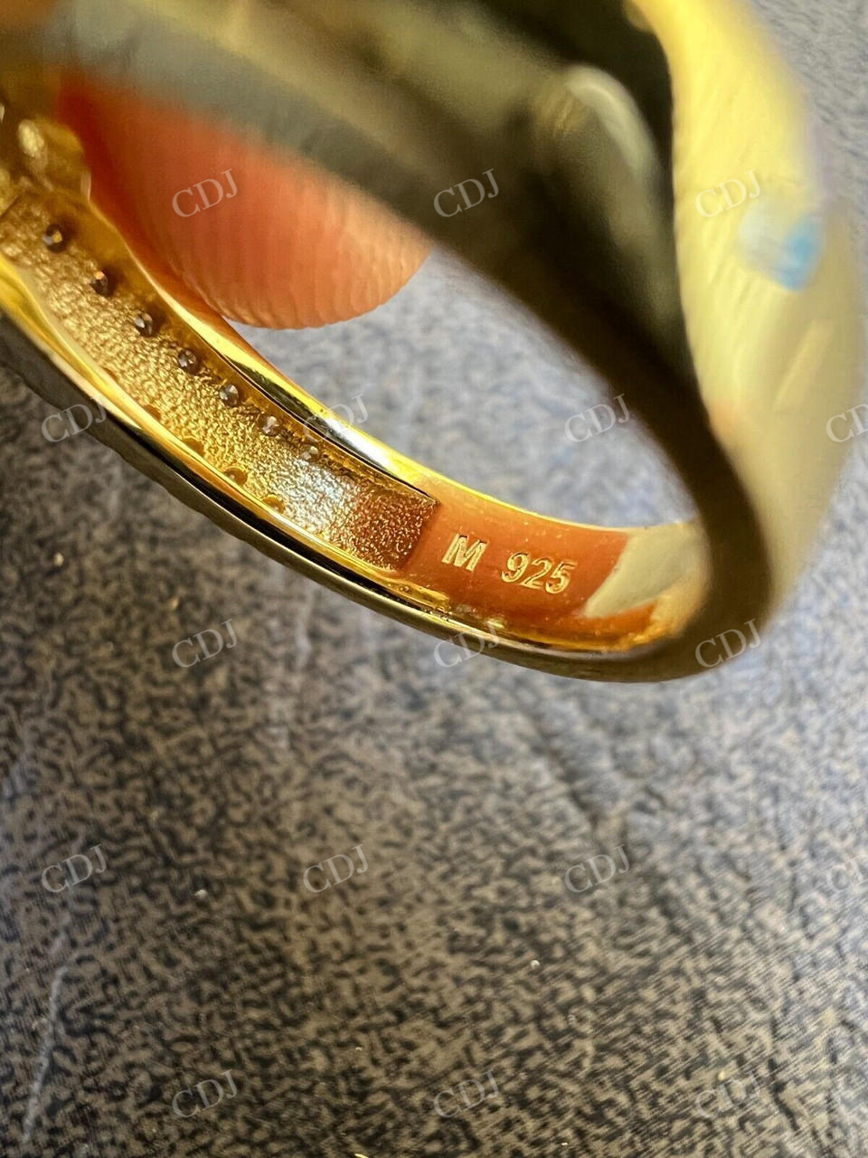 Round Moissanite Engagement Promise Ring  customdiamjewel   