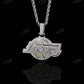 Hip Hop Moissanite Iced Out Pendant  CustomDiamJewel   