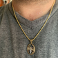 14K Gold Jesus Medallion Mens Pendant  customdiamjewel   
