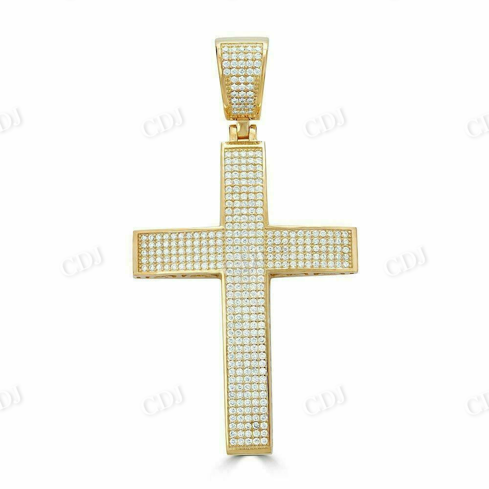 Solid 925 Silver Large Cross Men’s Pendant  customdiamjewel   