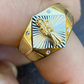 Antique Grim Reaper Santa Muerte Ring  customdiamjewel   
