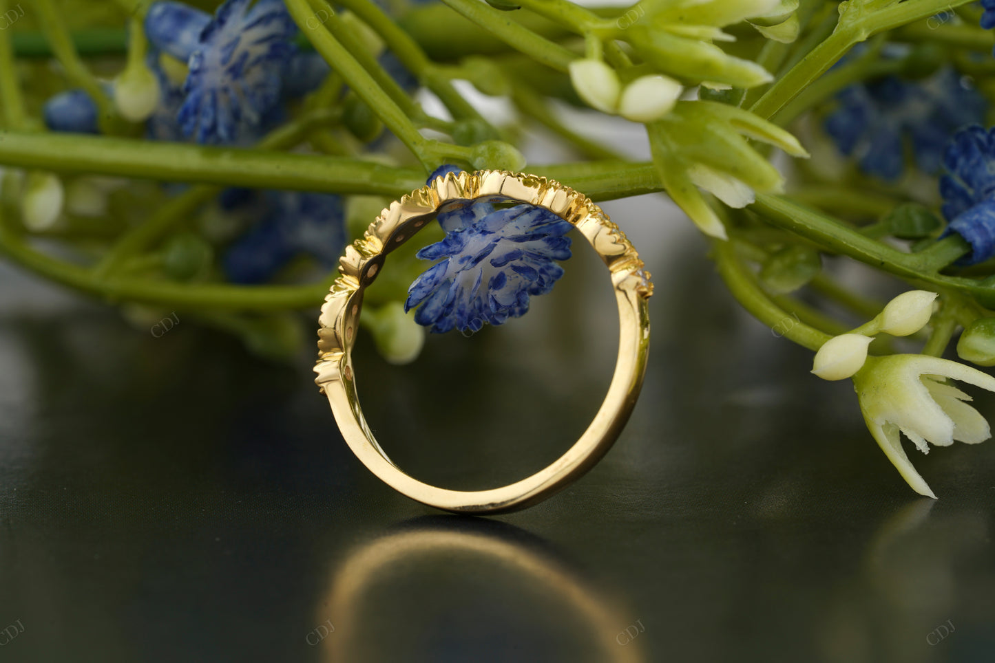Pavé Lab-Grown Diamond Gold Band