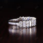1.54CT Baguette and Round Natural Diamond Wedding Band  customdiamjewel   