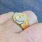 Antique Grim Reaper Santa Muerte Ring  customdiamjewel   