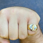 Antique Grim Reaper Santa Muerte Ring  customdiamjewel   