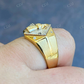 Antique Grim Reaper Santa Muerte Ring  customdiamjewel   