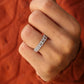 1.54CT Baguette and Round Natural Diamond Wedding Band  customdiamjewel   