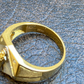 Antique Grim Reaper Santa Muerte Ring  customdiamjewel   