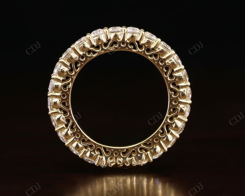 1.68CT Round Cut Real Diamond Full Eternity Wedding Band  customdiamjewel   