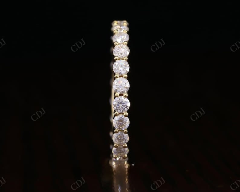 1.68CT Round Cut Real Diamond Full Eternity Wedding Band  customdiamjewel   