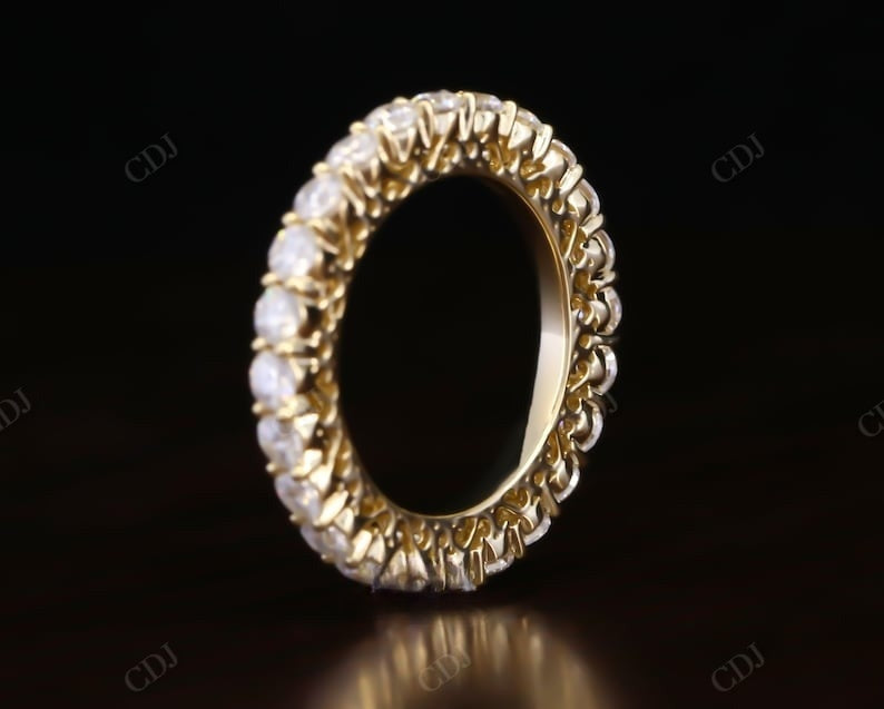 1.68CT Round Cut Real Diamond Full Eternity Wedding Band  customdiamjewel   