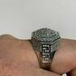 Iced Out Octagon Hip Hop Ring  customdiamjewel   
