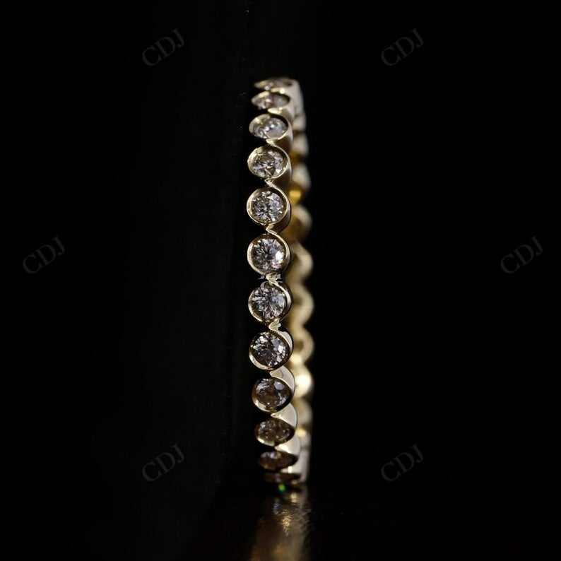 Full Eternity Bezel Set 0.45CTW lab grown diamond band  customdiamjewel   