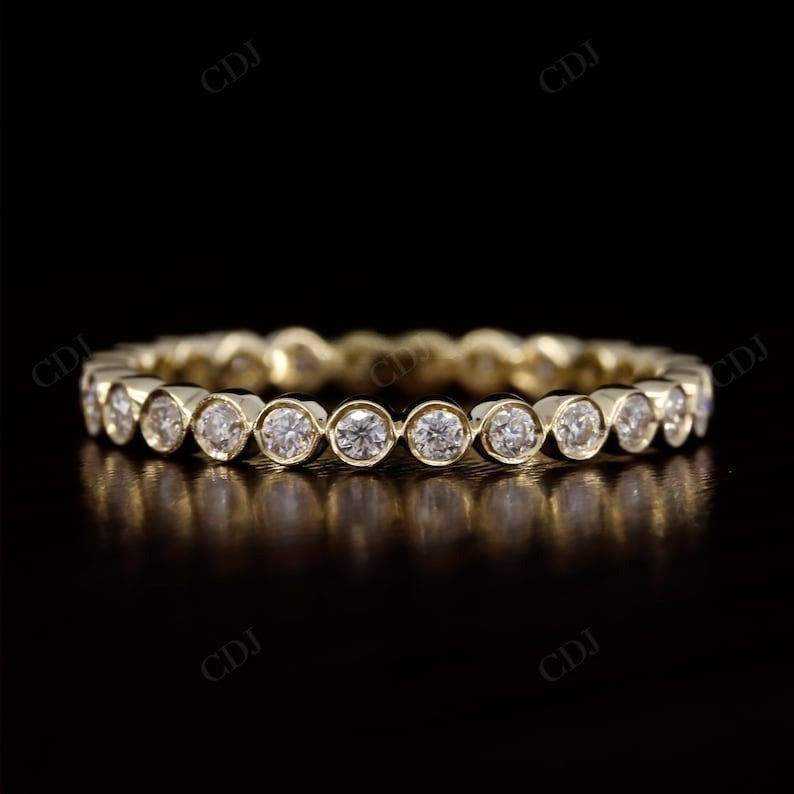 Full Eternity Bezel Set 0.45CTW lab grown diamond band  customdiamjewel   